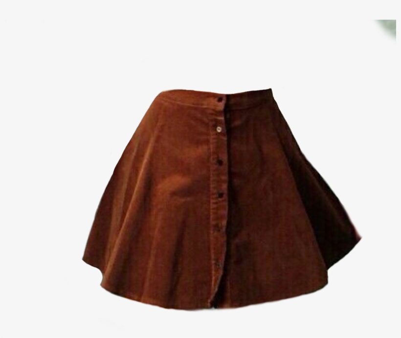 Brown Skirt Polyvore Moodboard Filler 90s Fashion, - Polyvore Png Skirt, transparent png