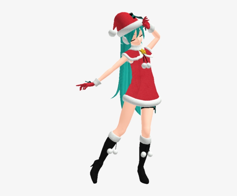 Miku Christmas Png - Hatsune Miku, transparent png