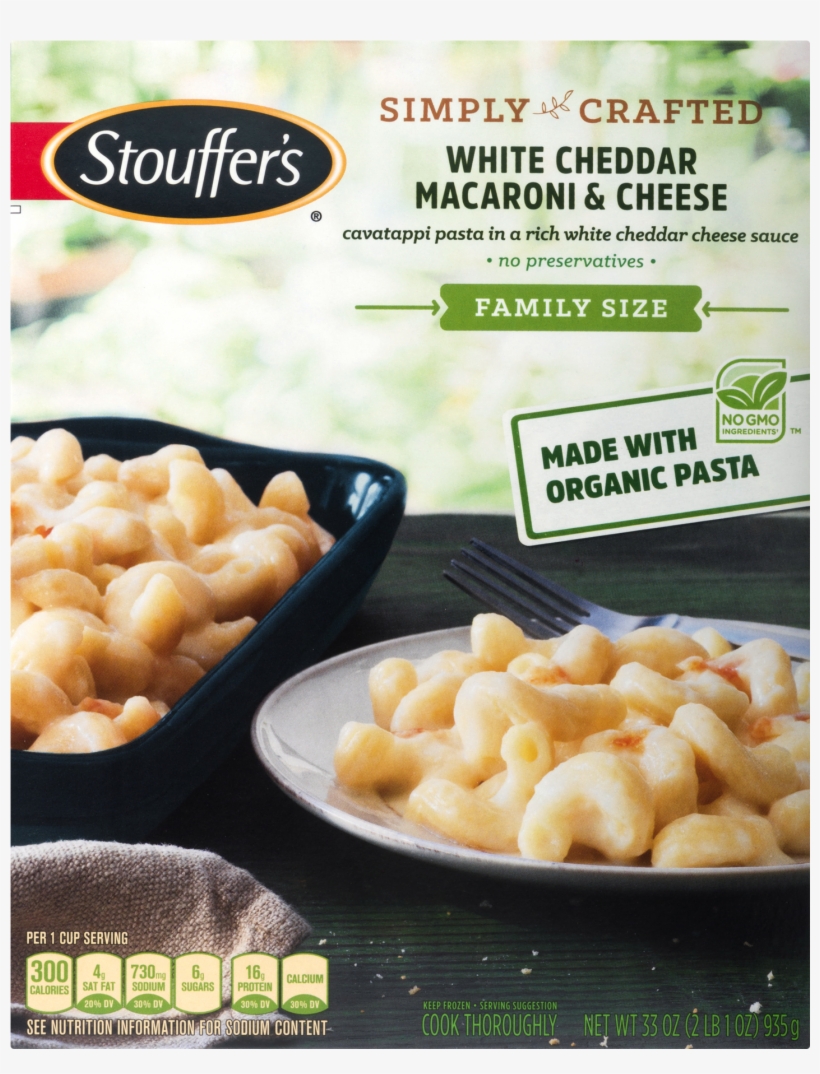 Stouffer's Family Size Simply Crafted White Cheddar, transparent png