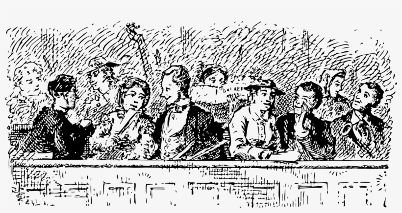 People Men Women - Cartoon Guy Talking Black And White, transparent png