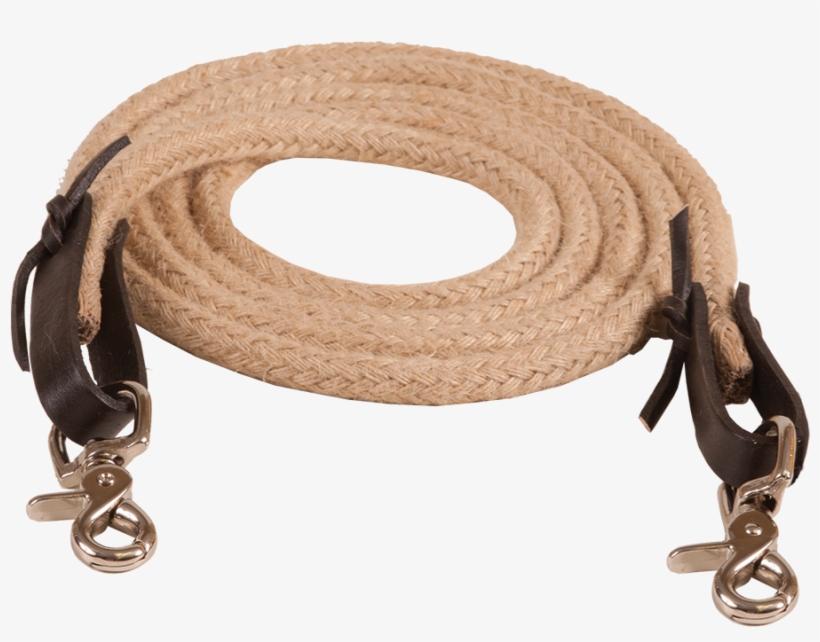Mustang Mfg Jute Roping Rein - Mustang All Natural Roping Rein, transparent png
