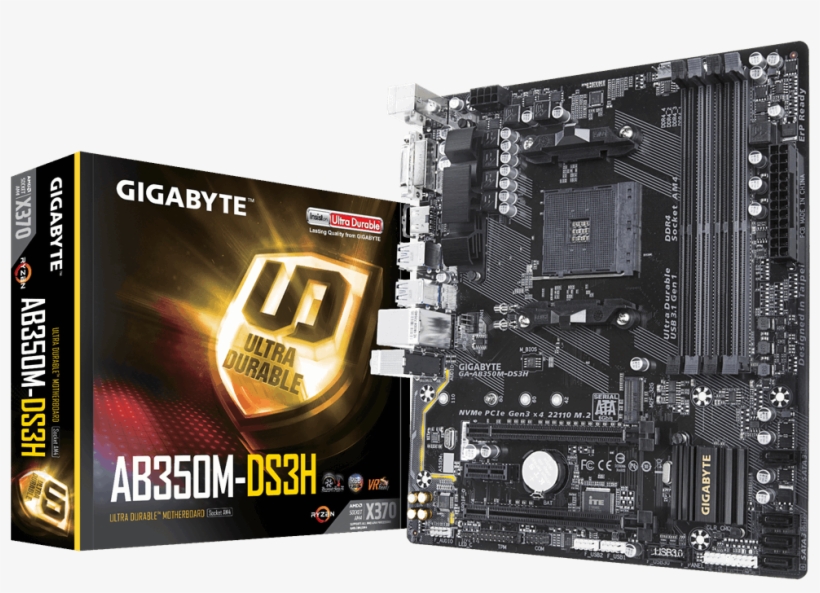 Gigabyte Z370m Ds3h - 1000x677 PNG Download - PNGkit