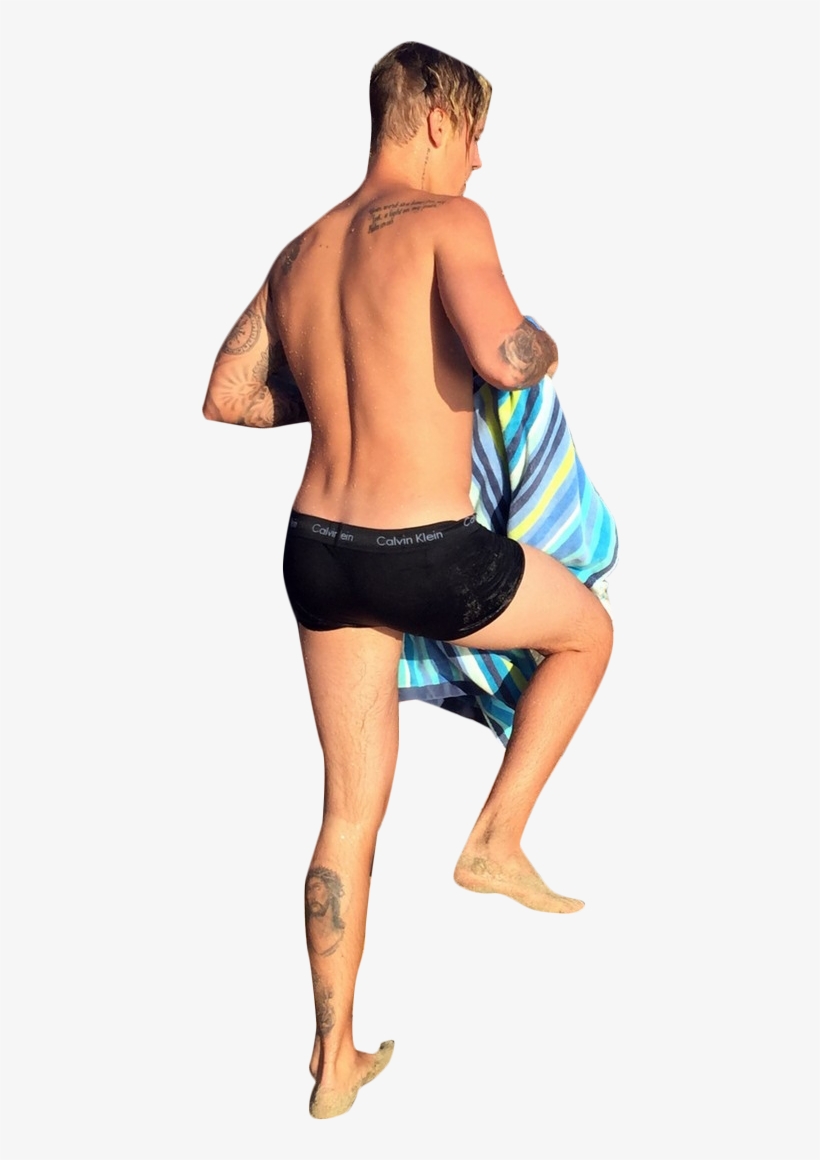 Justin Bieber In Underpants Walking Png Image - Singing, transparent png