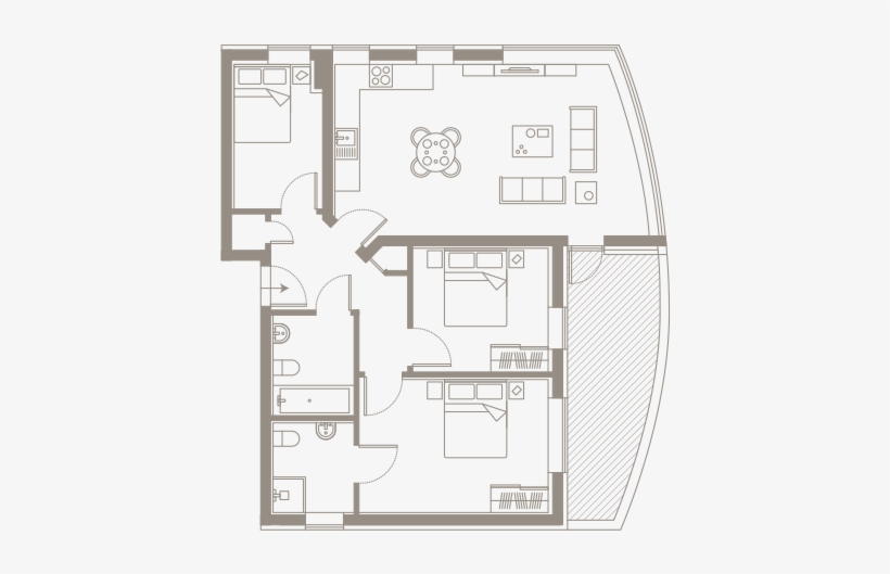 Apartment 35 The Ashes Elmfield - Floor Plan, transparent png