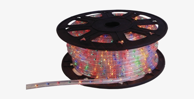 Rope Light Ropelight Reel - Led Lichtschlauch 45m Bunt 12,5mm Kürzbar 565-08 Lichterschlauch, transparent png