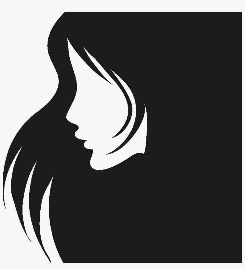 Female Head Silhouette002 Vector - Hair Care, transparent png