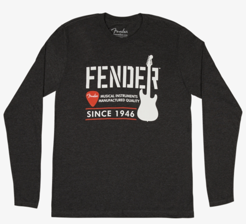 Genuine Fender Industrial Long Sleeve Tee Shirt In - Long-sleeved T-shirt, transparent png