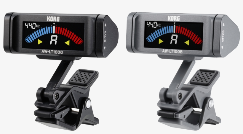 Aw Lt100g / Aw Lt100b - Korg Aw-lt100b Clip-on Bass Guitar Tuner, transparent png