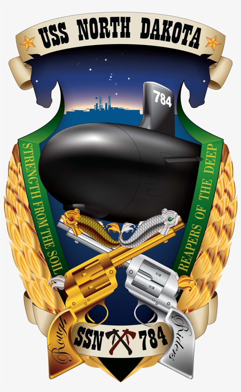 Uss North Dakota Crest 2013 (1259×1985) - Uss North Dakota Crest, transparent png