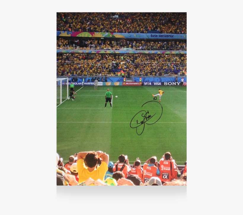 Neymar Jr Signed Brazil Photo - 2014 Fifa World Cup, transparent png