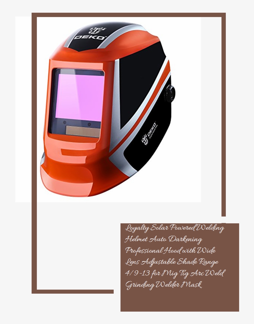 Loyalty Solar Powered Welding Helmet Auto Darkening - Welding Helmet, transparent png