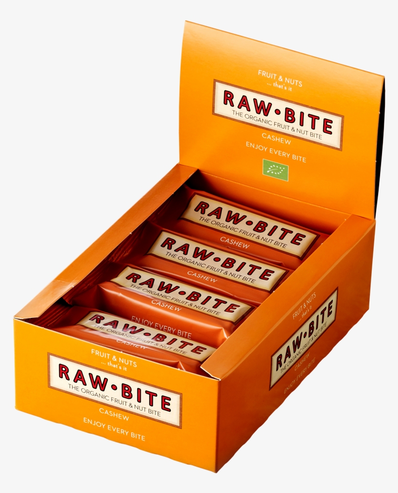 Presse Download Item - Raw Bite Cashew Bar 12 Pack - 12 X 50g (best Before, transparent png