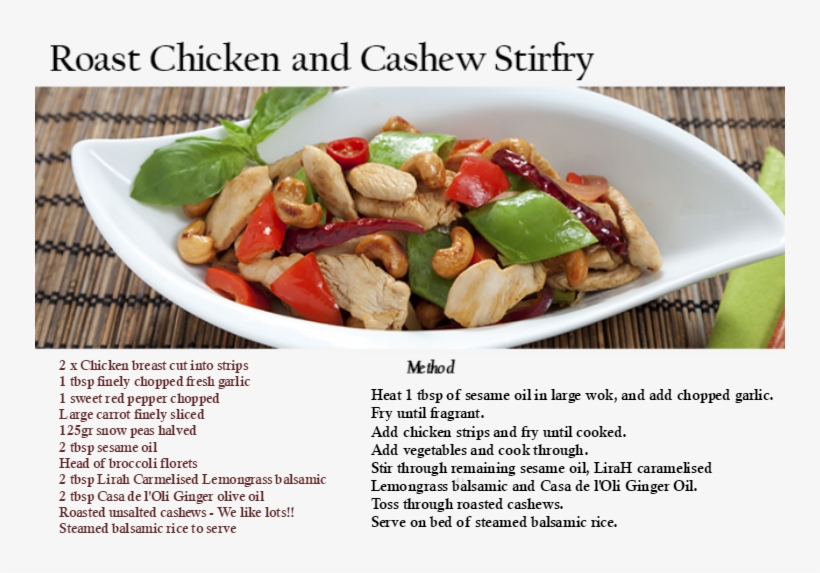 Roast Chicken And Cashew Strifry - Cashew, transparent png