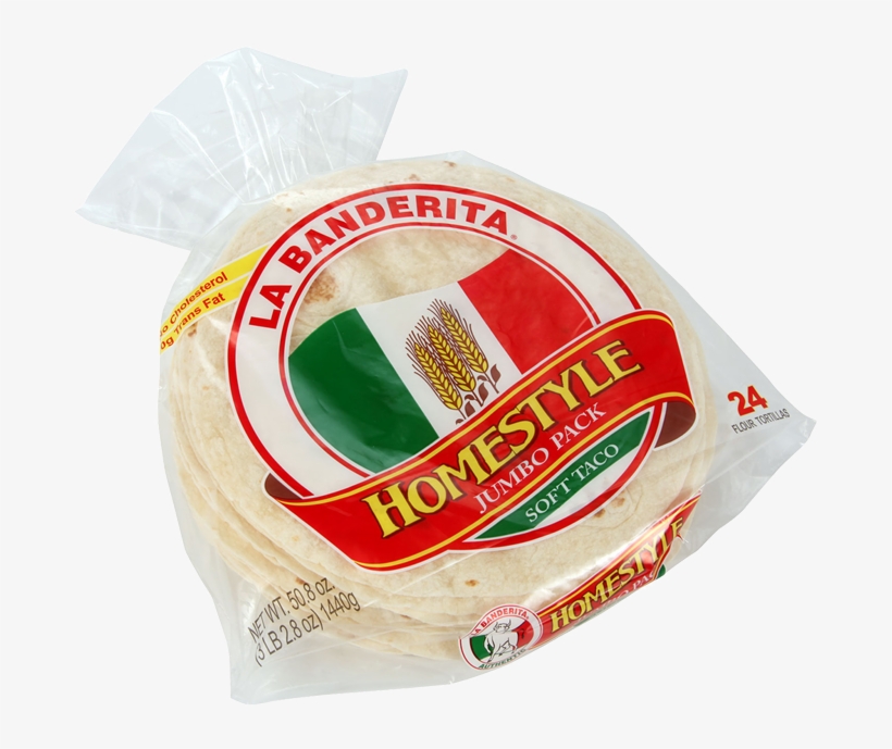 Homestyle Jumbo Pack - La Banderita Tortillas, Flour, Homestyle, Jumbo Pack, transparent png