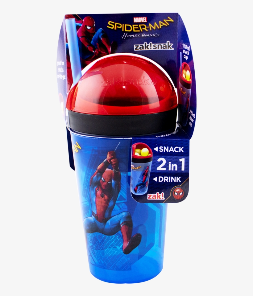 Spiderman Homecoming Zak Snak Tumbler - Spider-man Homecoming: Colouring And Activity Book, transparent png