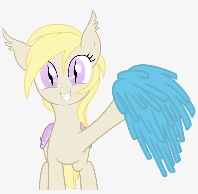 Stoic5, Bat Pony, Blind, Cheerleader, Female, Happy, - Pom-pom, transparent png