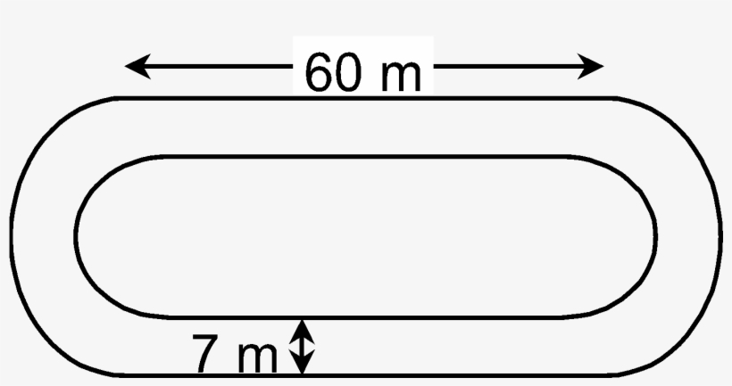 The Length Of Each Straight Portion Is 60 M, And The - Line Art, transparent png