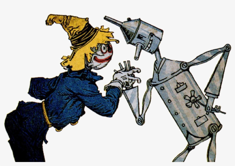 Hurricane Clipart Wizard Oz - Tin Man And Scarecrow, transparent png