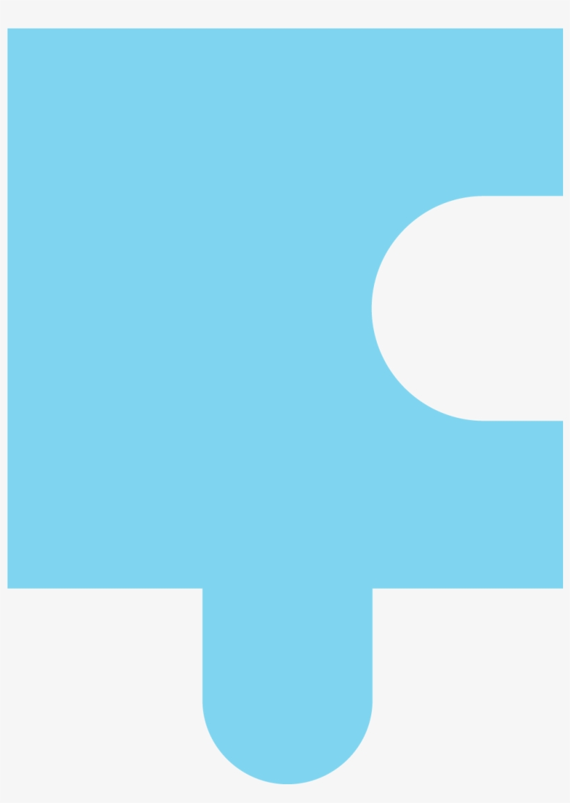Learn About My - Light Blue Puzzle Piece, transparent png