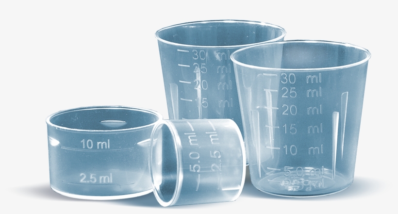 Measuring Cups For Medicines And Diet Supplements Volume - Photograph, transparent png