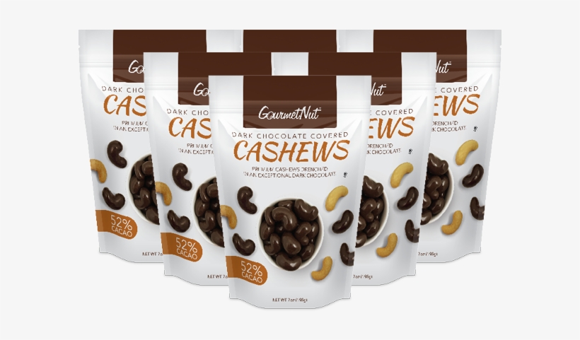7oz Chocolate Covered Cashews 6 Pack - Gourmet Nut - Cashews 100 All Natural - 7 Oz., transparent png