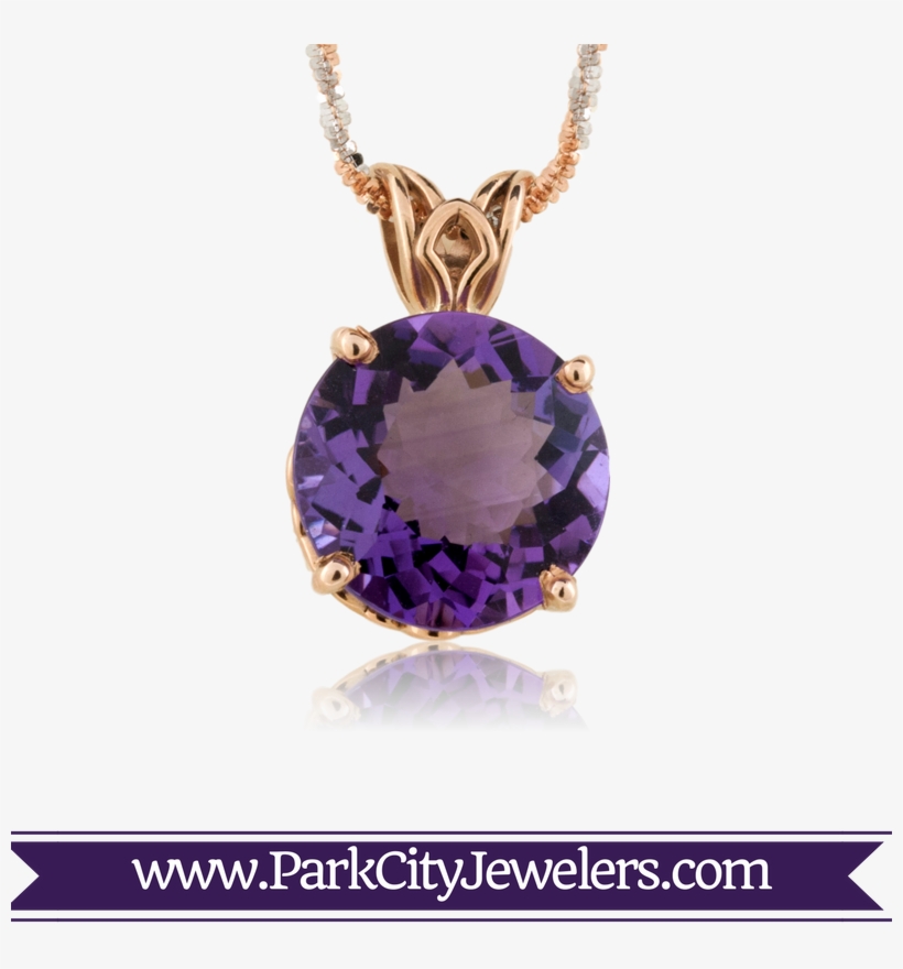 Rose Gold & Iolite Pendant - Elk Ivory Engagement Rings, transparent png