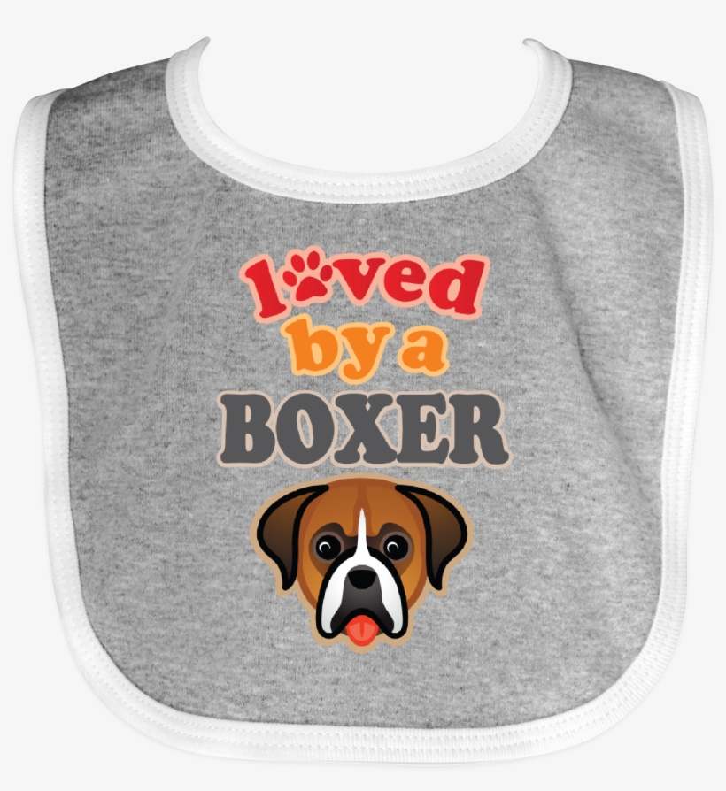Boxer Dog Lover Pet Owner Baby Bib Heather And White - Inktastic Corgi Dog Lover Gift Baby Bib Welsh Pets, transparent png