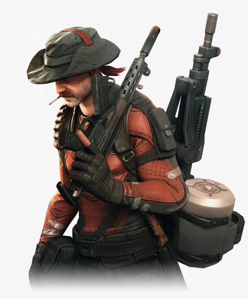 Everyones Favourite Deployable Turret Rear End In A - Dirty Bomb Bushwhacker Turret, transparent png