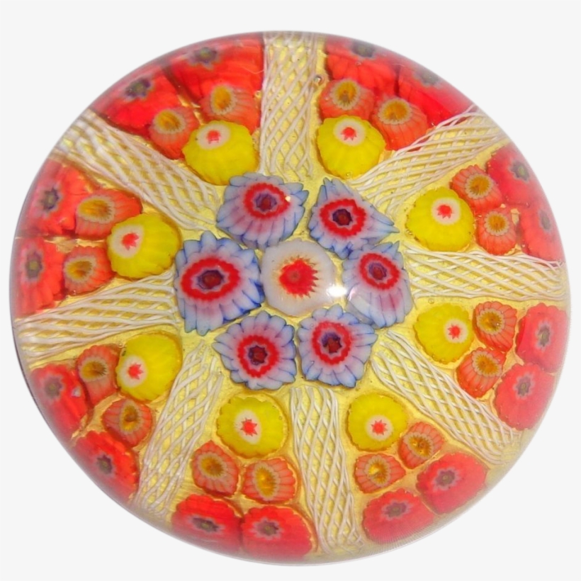Vintage Strathearn Millifiore Paperweight, From Scotland - Circle, transparent png