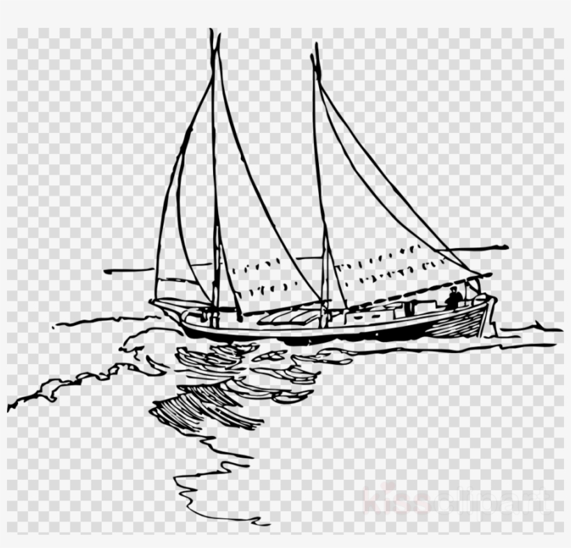 Sailboat Drawing Tile Coaster, transparent png