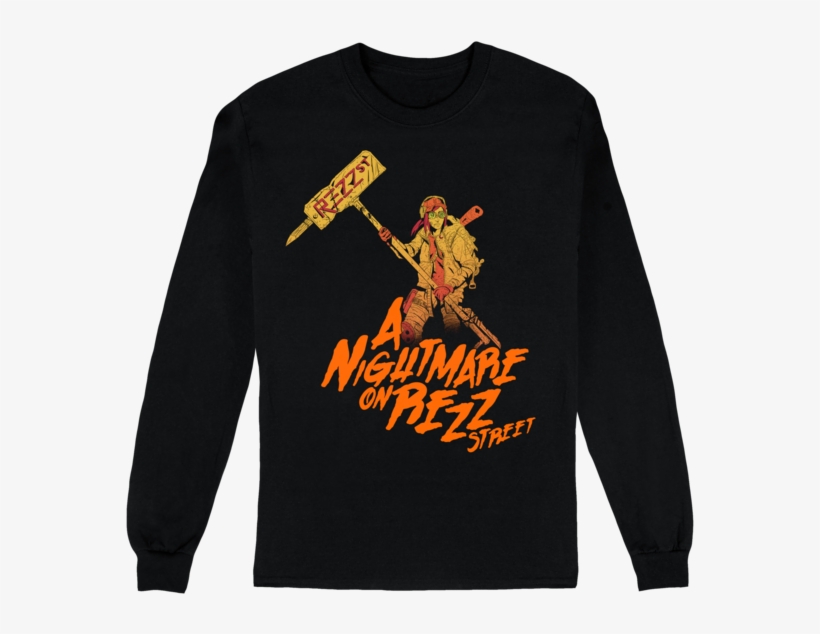 Nightmare On Rezz Street Longsleeve Tee - Nightmare On Rezz Street, transparent png