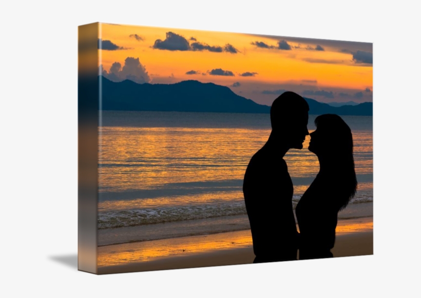Couple Silhouette Sunset - Starting Over By Paula Judith Johnson, transparent png