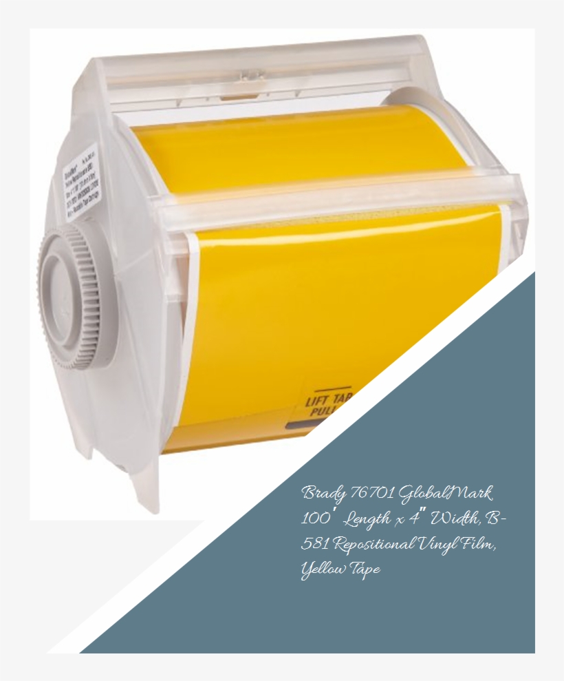 Brady 76701 Globalmark 100′ Length X 4″ Width, B-581 - Freezer, transparent png