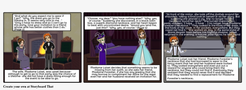 "the Necklace" Conflict - Cartoon, transparent png