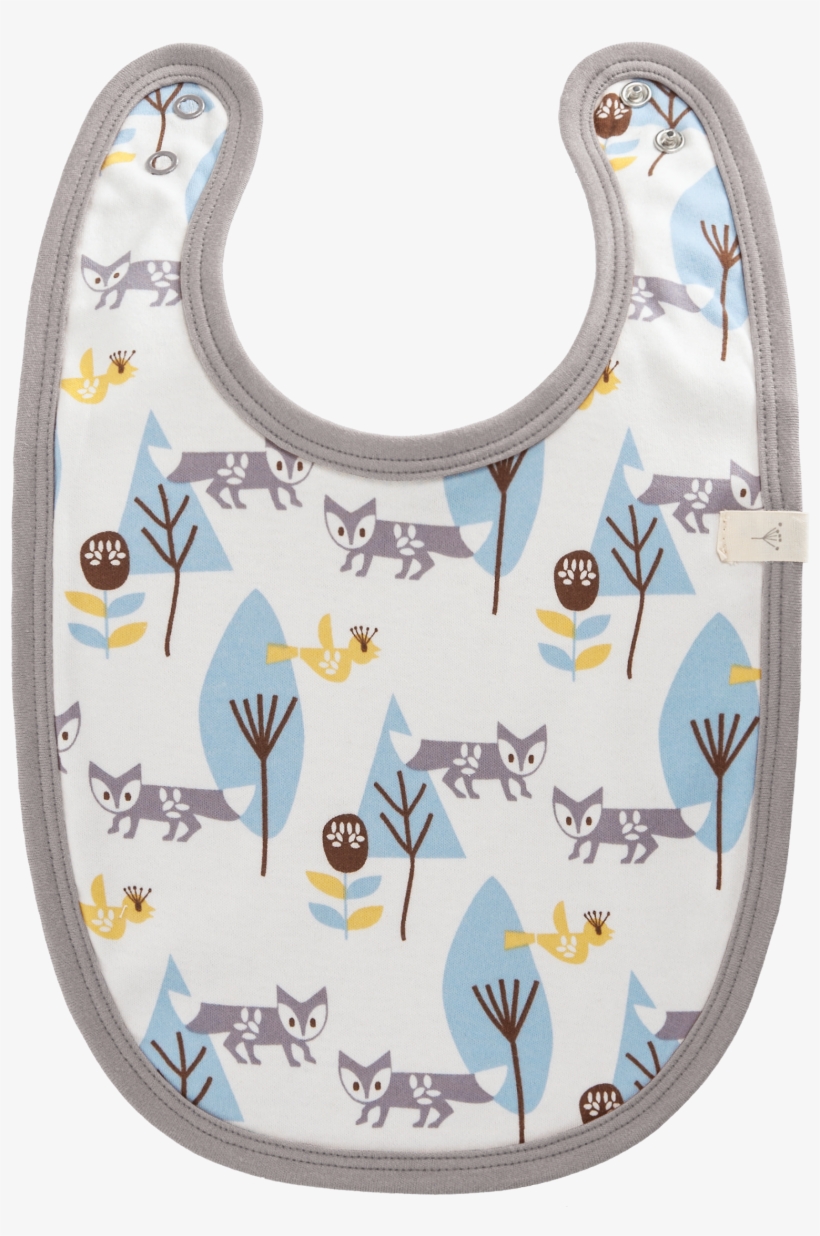 Fresk - Bavoir Renard Bleu - Bleu, transparent png