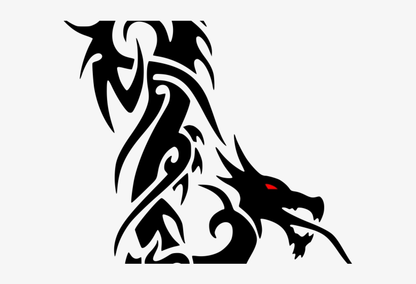 Dragon Tattoos Png Transparent Images - Tribal Tattoo, transparent png