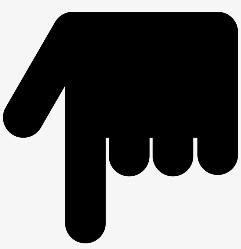 Png File Svg - Manito Señalando Para Abajo, transparent png