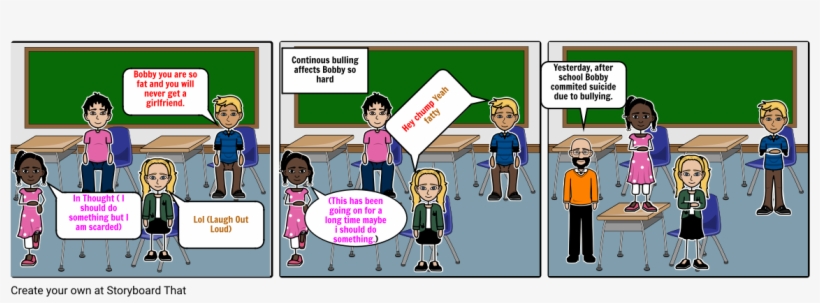 Bulling Is Wrong - Cartoon, transparent png