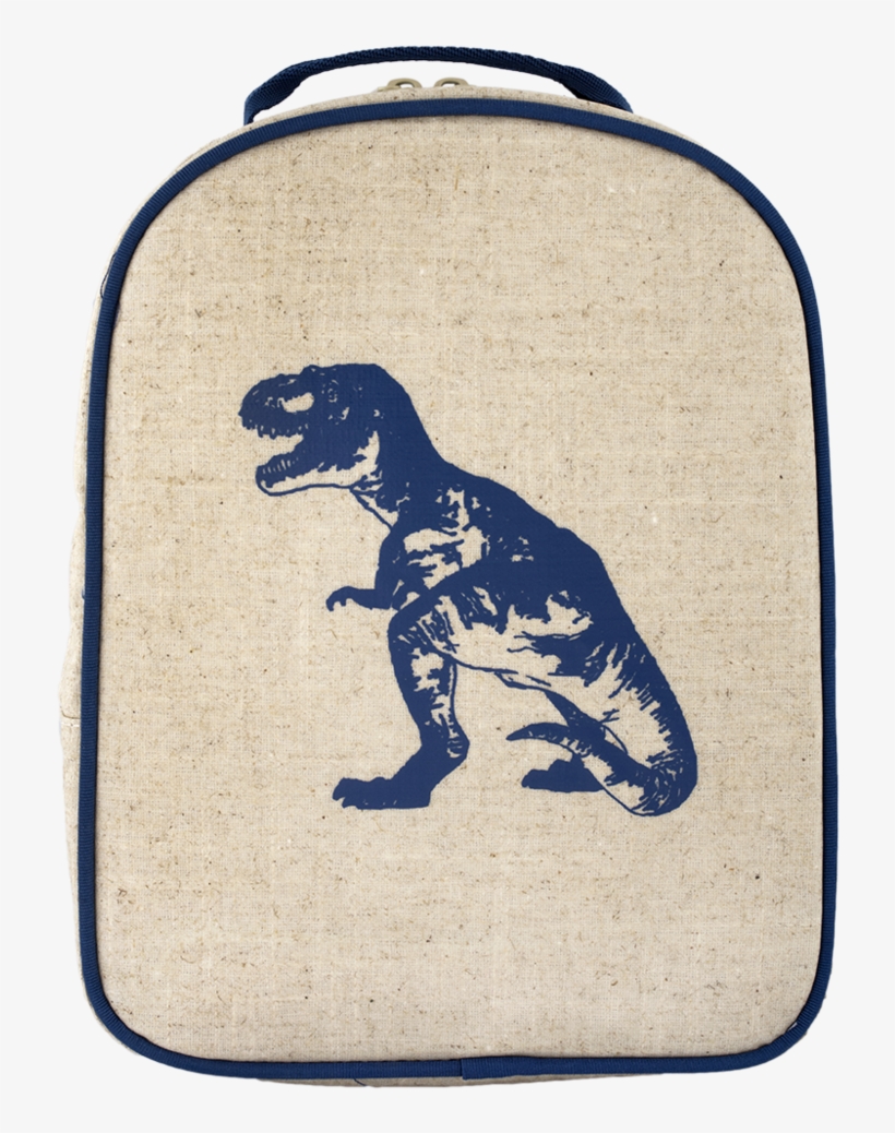 Blue Dinosaur Matching Lunch Box To Toddler Backpack - So Young Grade School Backpack, transparent png