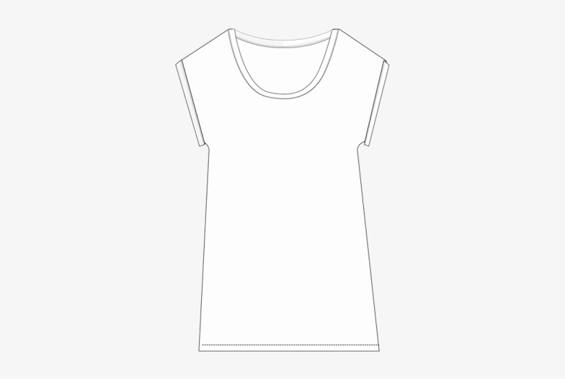 Female T-shirt - Illustration, transparent png