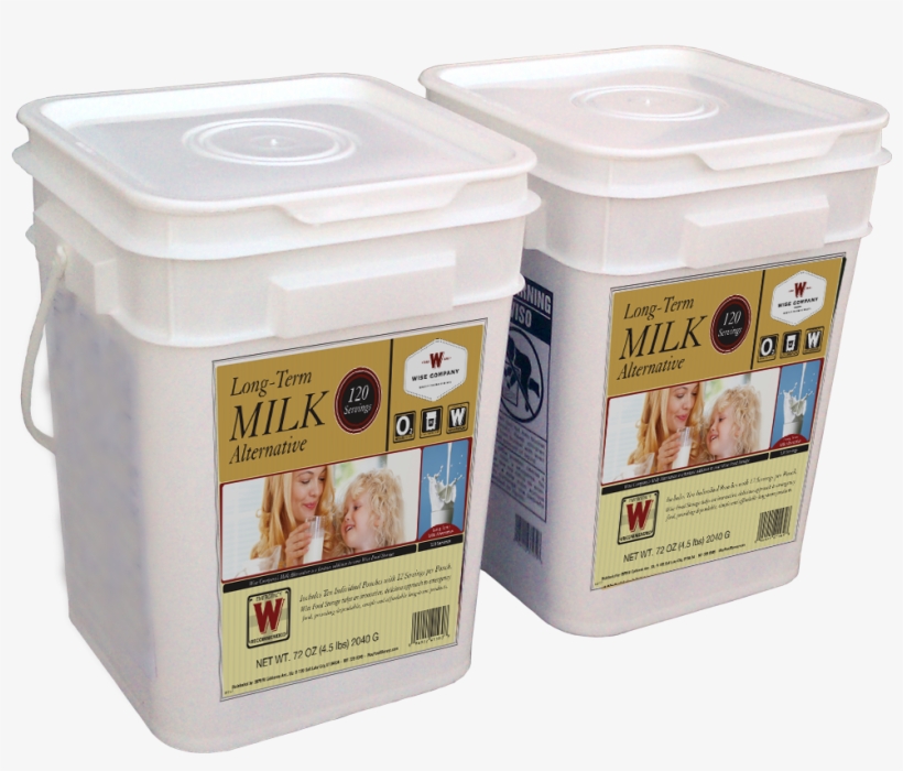 240 Serving Milk Bucket - Wise Foods Wise Emergency Food 120 Milk, transparent png