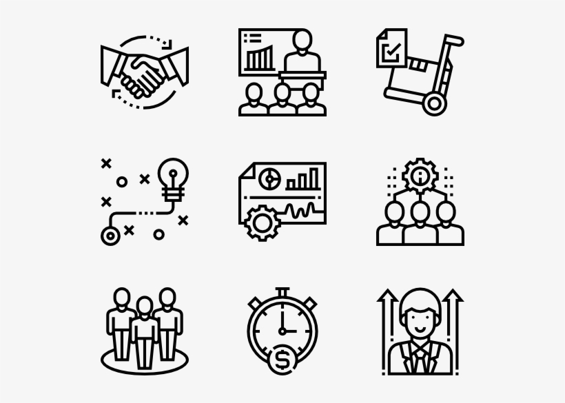 Business Management - Corruption Icons, transparent png