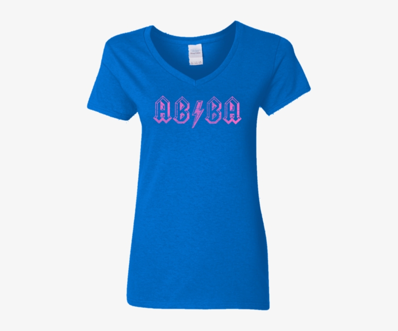 Abba Lightning Bolt Ladies' V Neck T Shirt - Joma Camiseta Champion Iv, transparent png