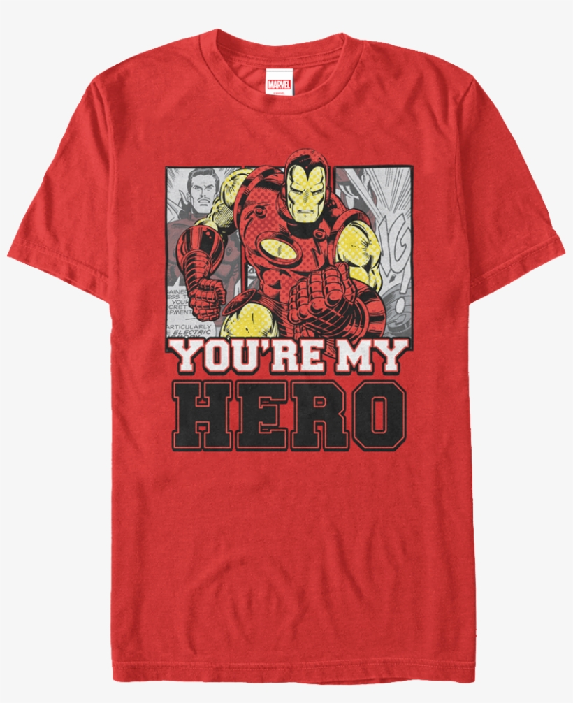 You're My Hero Iron Man T-shirt - Desktop Standee Iron Man, transparent png