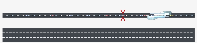 A Single Track With Vehicles Carrying ~1 Person Cruising - Parallel, transparent png