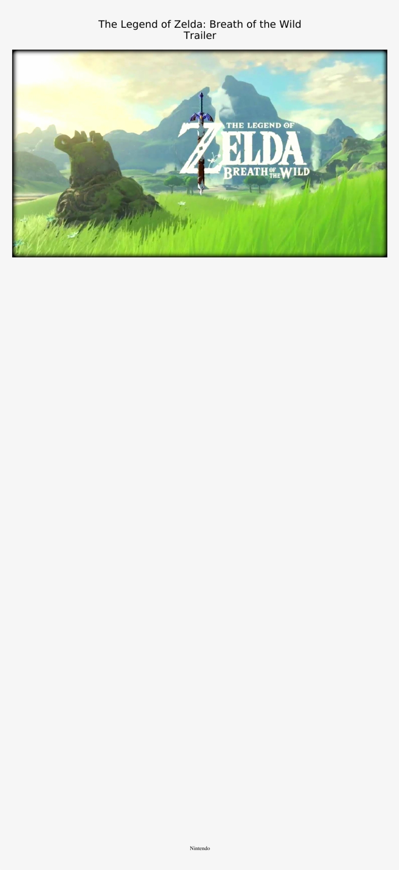 Print - Nintendo Switch The Legend Of Zelda Breath, transparent png