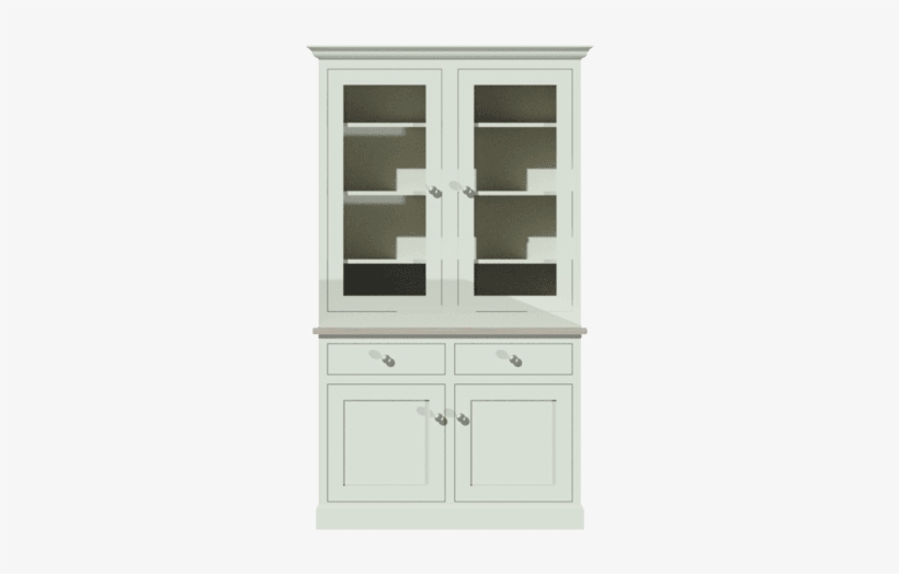 Sussex 3ft6 Glazed Dresser The Willow Tree Workshop - Chest Of Drawers, transparent png
