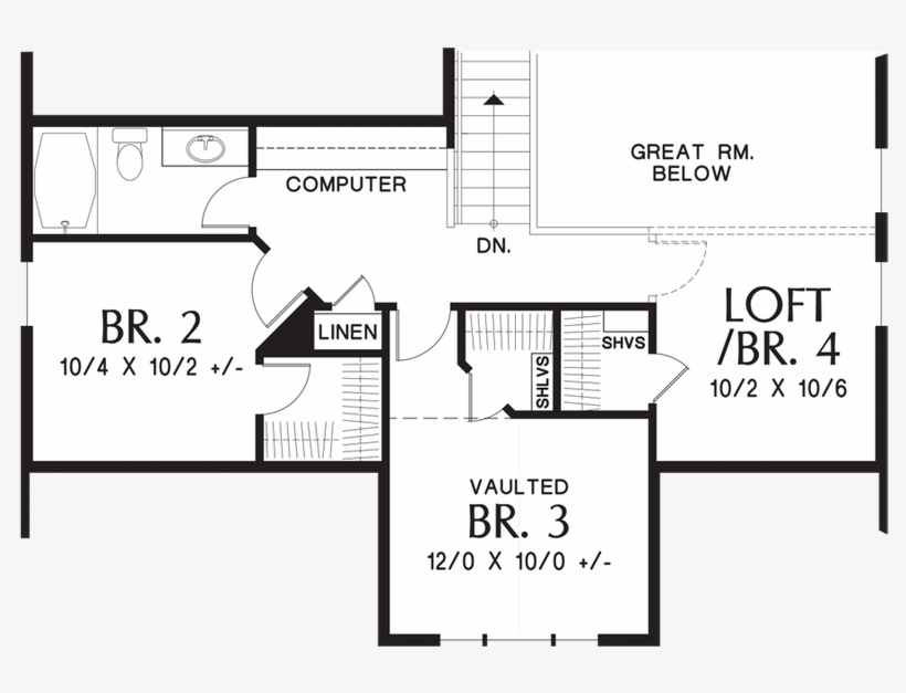 Image For Nehalem Craftsman Perfect For Newlyweds Or - Floor Plan, transparent png