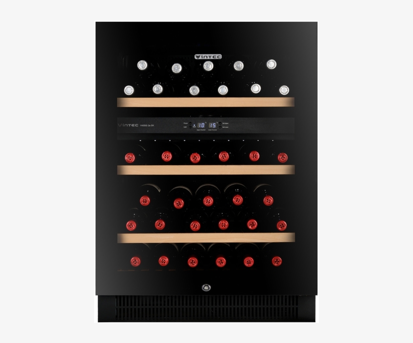 Vintec V40sg2ebk 40 Bottle Two Zone Wine Fridge 600x600 PNG Download