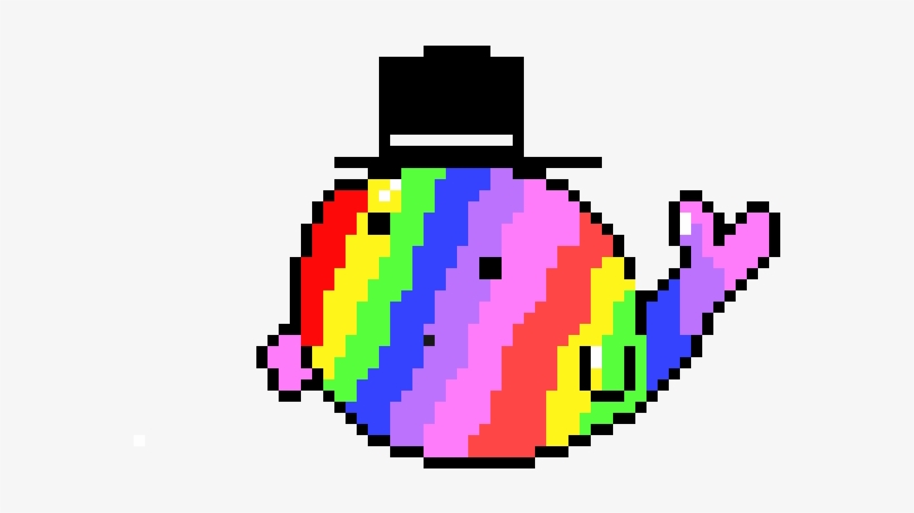 Walter The Fabulous Dope Rainbow Walrus - Pixel Art, transparent png